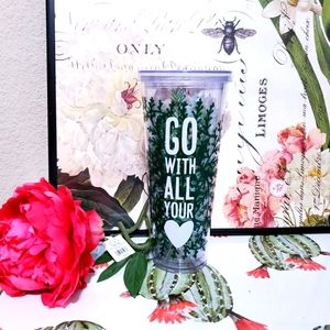 HTF Starbucks "Go with all your Love" Tumbler.
